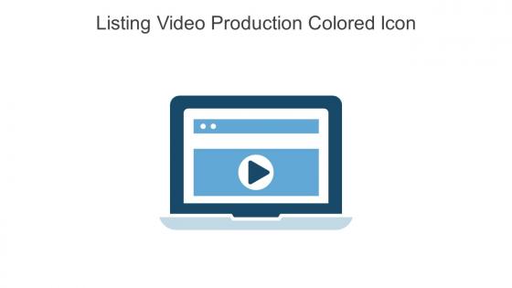 Listing Video Production Colored Icon In Powerpoint Pptx Png And Editable Eps Format
