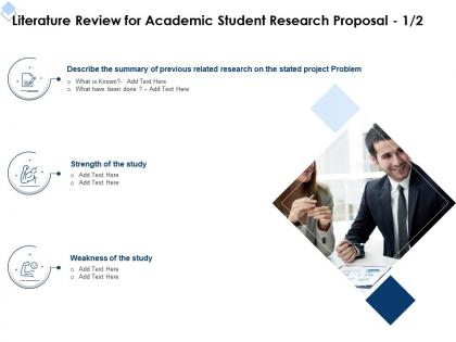 Literature review for academic student research proposal l1718 ppt powerpoint design