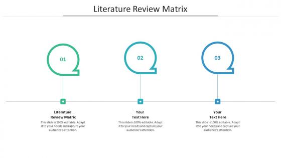 Literature review matrix ppt powerpoint presentation file maker cpb