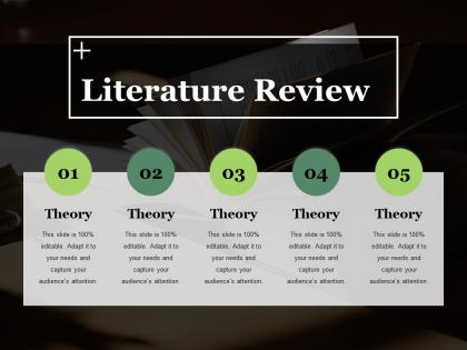 Literature review ppt summary slide portrait