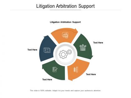 Litigation arbitration support ppt powerpoint presentation portfolio format cpb