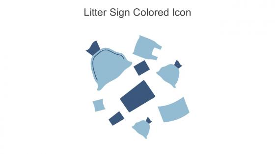 Litter Sign Colored Icon In Powerpoint Pptx Png And Editable Eps Format