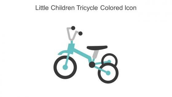Little Children Tricycle Colored Icon In Powerpoint Pptx Png And Editable Eps Format