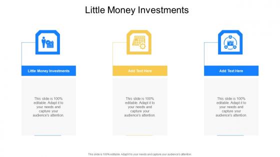 Little Money Investments In Powerpoint And Google Slides Cpb