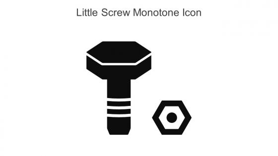 Little Screw Monotone Icon In Powerpoint Pptx Png And Editable Eps Format