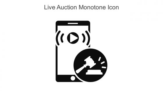 Live Auction Monotone Icon In Powerpoint Pptx Png And Editable Eps Format