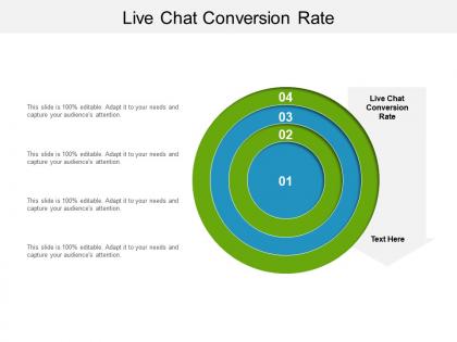 Live chat conversion rate ppt powerpoint presentation model background images cpb
