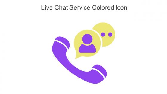 Live Chat Service Colored Icon In Powerpoint Pptx Png And Editable Eps Format