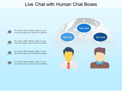 Live chat with human chat boxes