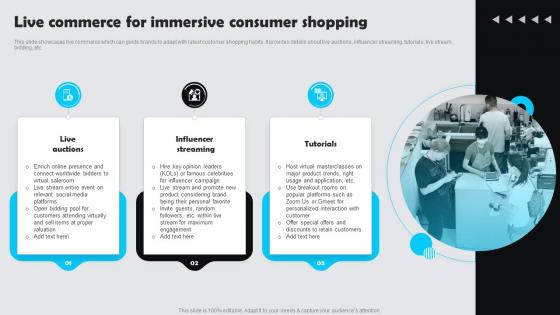 Live Commerce For Immersive Consumer Shopping Customer Experience Marketing Guide