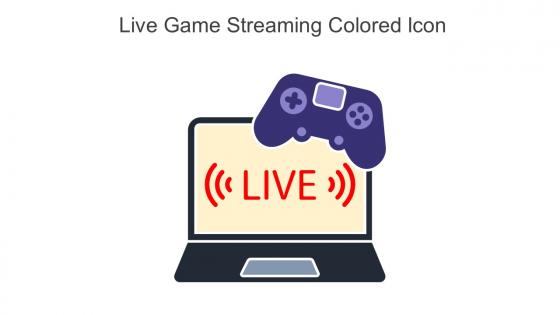 Live Game Streaming Colored Icon In Powerpoint Pptx Png And Editable Eps Format