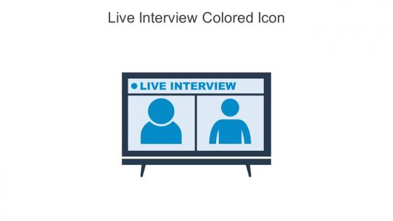 Live Interview Colored Icon In Powerpoint Pptx Png And Editable Eps Format