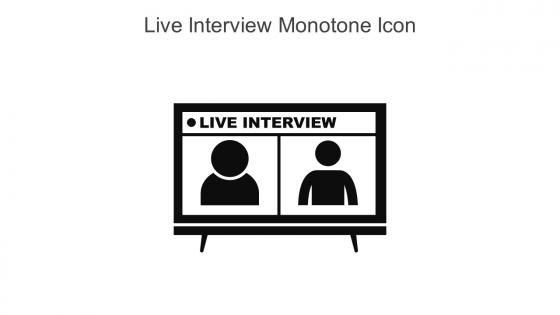 Live Interview Monotone Icon In Powerpoint Pptx Png And Editable Eps Format