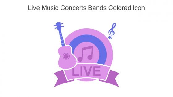 Live Music Concerts Bands Colored Icon In Powerpoint Pptx Png And Editable Eps Format