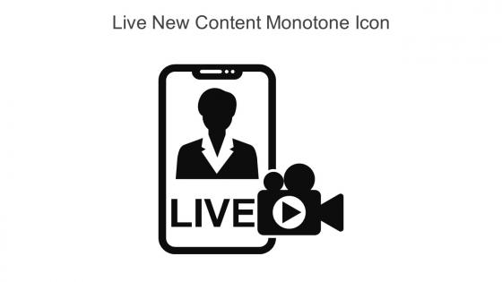 Live New Content Monotone Icon In Powerpoint Pptx Png And Editable Eps Format