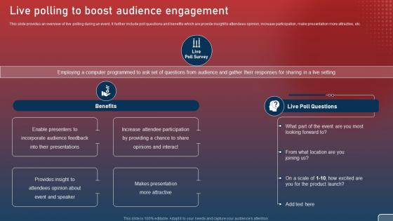 Live Polling To Boost Audience Engagement Plan For Smart Phone Launch Event