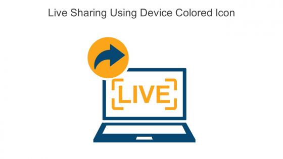 Live Sharing Using Device Colored Icon In Powerpoint Pptx Png And Editable Eps Format