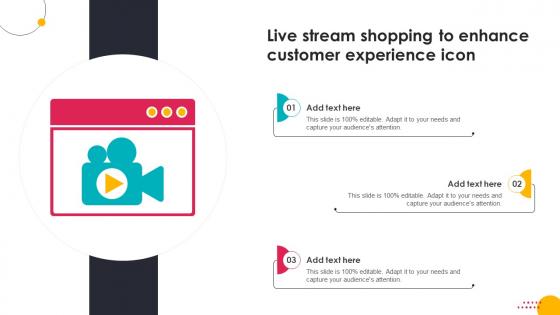 Live Stream Shopping To Enhance Customer Experience Icon