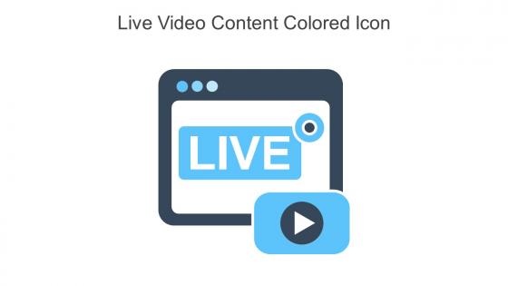 Live Video Content Colored Icon In Powerpoint Pptx Png And Editable Eps Format