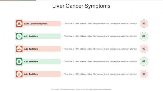 Liver Cancer Symptoms In Powerpoint And Google Slides Cpb
