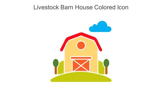 Livestock Barn House Colored Icon In Powerpoint Pptx Png And Editable Eps Format