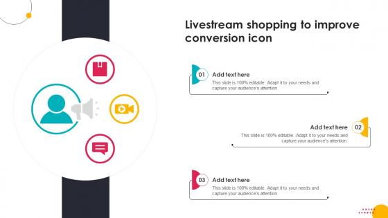 Livestream Shopping To Improve Conversion Icon