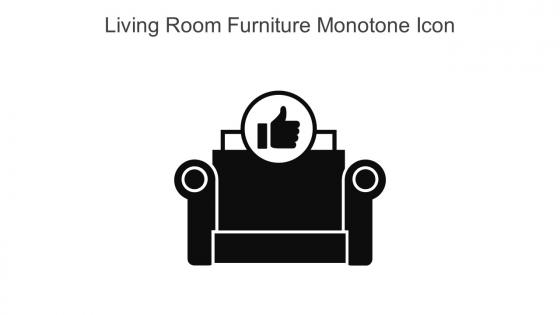 Living Room Furniture Monotone Icon In Powerpoint Pptx Png And Editable Eps Format