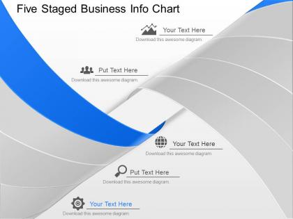 Lj five staged business info chart powerpoint template