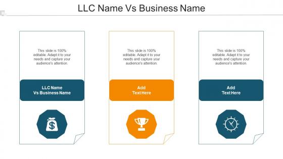 LLC Name Vs Business Name Ppt Powerpoint Presentation Visual Aids Example 2015 Cpb
