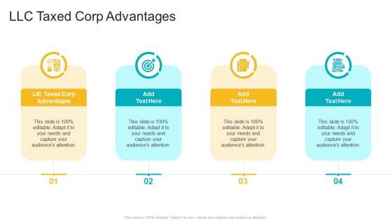 LLC Taxed Corp Advantages In Powerpoint And Google Slides Cpb