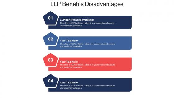 Llp benefits disadvantages ppt powerpoint presentation professional visuals cpb