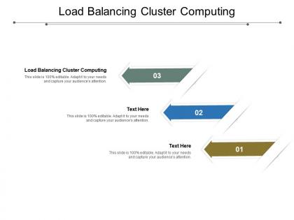 Load balancing cluster computing ppt powerpoint presentation infographics portrait cpb