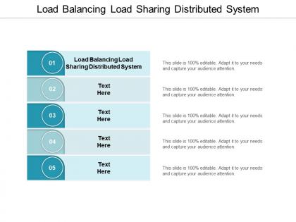Load balancing load sharing distributed system ppt powerpoint presentation gallery graphics cpb