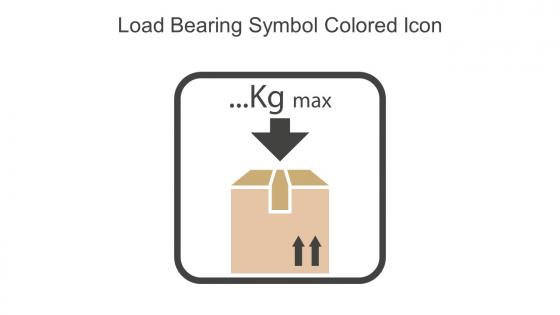 Load Bearing Symbol Colored Icon In Powerpoint Pptx Png And Editable Eps Format