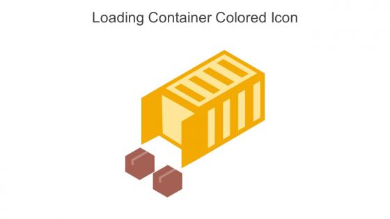 Loading Container Colored Icon In Powerpoint Pptx Png And Editable Eps Format