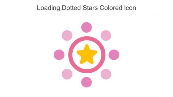 Loading Dotted Stars Colored Icon In Powerpoint Pptx Png And Editable Eps Format