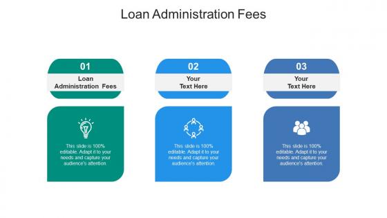 Loan administration fees ppt powerpoint presentation background image cpb