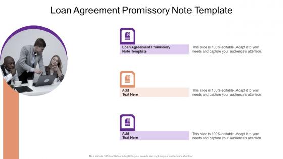Loan Agreement Promissory Note Template In Powerpoint And Google Slides Cpb