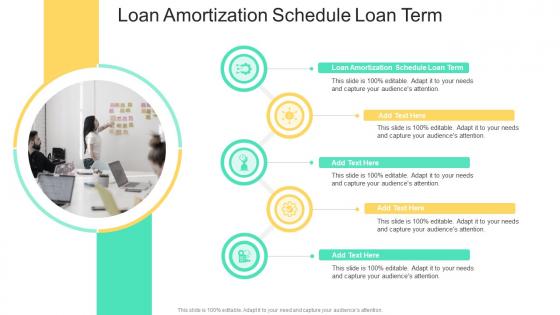 Loan Amortization Schedule Loan Term In Powerpoint And Google Slides Cpb