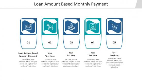 Loan amount based monthly payment ppt powerpoint presentation pictures cpb