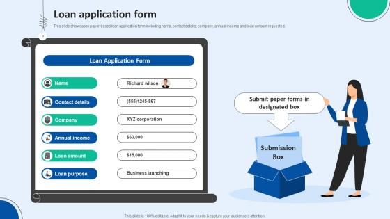 Loan Application Form Storyboard SS