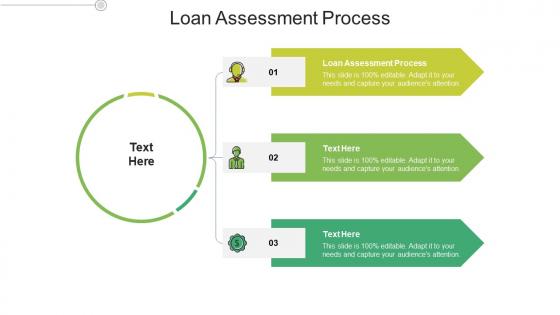 Loan assessment process ppt powerpoint presentation infographics outline cpb