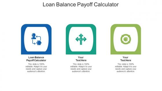 Loan balance payoff calculator ppt powerpoint presentation outline layouts cpb