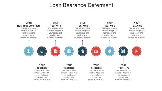 Loan bearance deferment ppt powerpoint presentation pictures brochure cpb