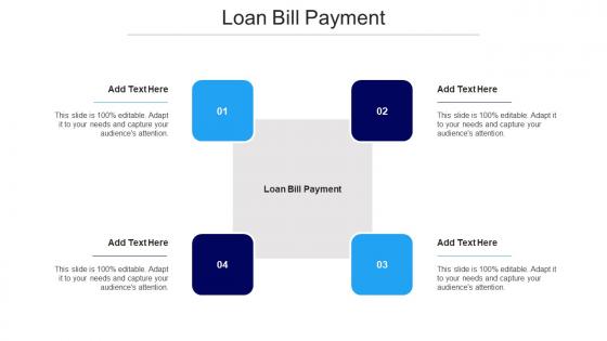 Loan Bill Payment Ppt Powerpoint Presentation Summary Graphics Example Cpb