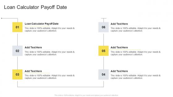 Loan Calculator Payoff Date In Powerpoint And Google Slides Cpb