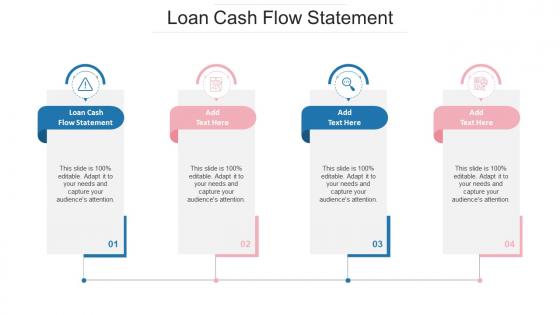 Loan Cash Flow Statement Ppt Powerpoint Presentation Pictures Graphic Tips Cpb