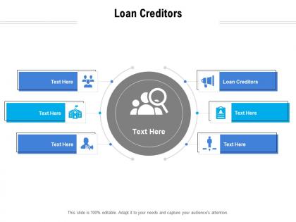 Loan creditors ppt powerpoint presentation show clipart cpb
