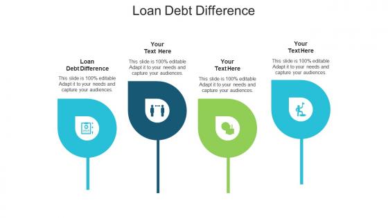 Loan debt difference ppt powerpoint presentation infographics format ideas cpb