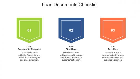 Loan documents checklist ppt powerpoint presentation file demonstration cpb